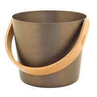 Szauna vödör 5 liter - aluminium barna