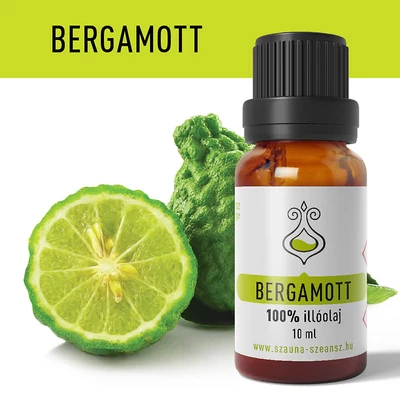 Bergamott 100%-os illóolaj, 10 ml